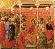 Duccio di Buoninsegna Christ Crowned with Thorns oil painting artist